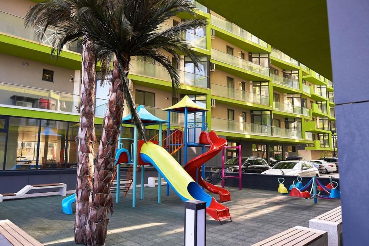 Blue Apartment In Spa N Pool Beach Resort Năvodari Extérieur photo